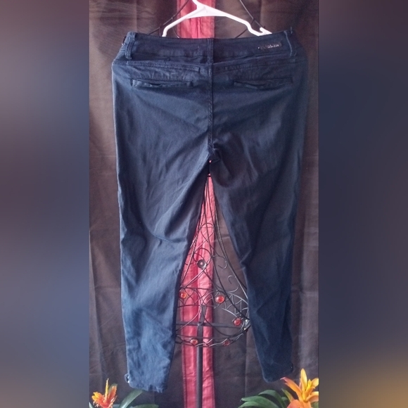 LEVEL 99 Premium Denim Riley Moto skinny jeans size 27 dark blue - Picture 3 of 8